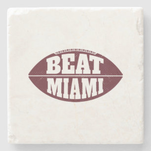 Dessous-de-verre En Pierre Battez Miami Vintage Aggie Football Gameday samedi