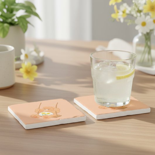 Dessous-de-verre En Pierre Bear Stone Coaster