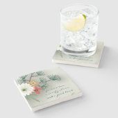 Dessous-de-verre En Pierre Beau boug de thé floral (Côté)