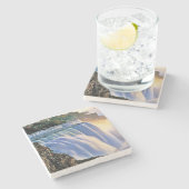 Dessous-de-verre En Pierre Beau Dessous de verre de pierre de Niagara Falls (Côté)