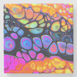 Dessous-de-verre En Pierre Beau et coloré liquide de Molten