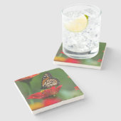 Dessous-de-verre En Pierre Beau papillon Monarque (Côté)