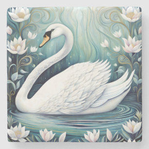 Dessous-de-verre En Pierre Beau Swan
