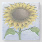 Dessous-de-verre En Pierre Beau tournesol (Devant)