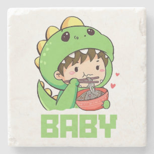 Dessous-de-verre En Pierre bébé godzilla