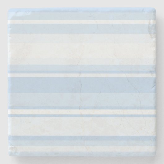 Dessous-de-verre En Pierre Bébé rayures bleues (Devant)