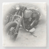 Dessous-de-verre En Pierre Beer Motorcycle Coaster 16 (Devant)