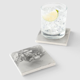 Dessous-de-verre En Pierre Beer Motorcycle Coaster 17
