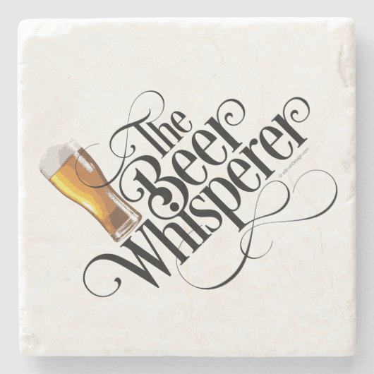Dessous-de-verre En Pierre Beer Whisperer Stone Coaster (Devant)