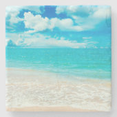 Dessous-de-verre En Pierre Belle plage d'été (Devant)