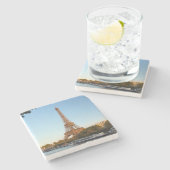Dessous-de-verre En Pierre Belle Tour Eiffel Paris France (Côté)