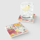 Dessous-de-verre En Pierre Belles Roses (Côté)