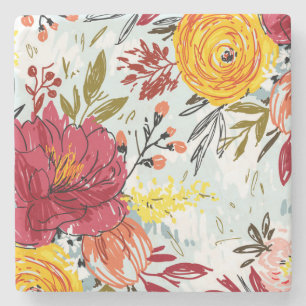 Dessous-de-verre En Pierre Belles Roses