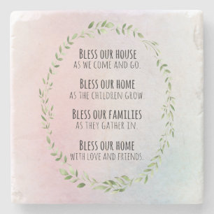 Dessous-de-verre En Pierre Bénédictions pour votre maison et votre famille