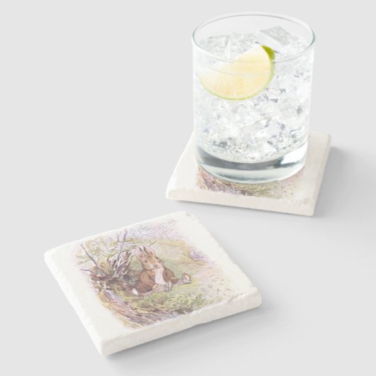 Dessous-de-verre En Pierre Benjamin Bunny (par Beatrix Potter) (Côté)