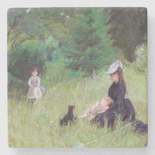 Dessous-de-verre En Pierre Berthe Morisot - Dans le parc / Dans le parc