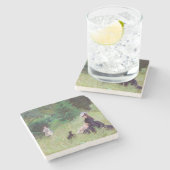 Dessous-de-verre En Pierre Berthe Morisot - Dans un parc (Côté)