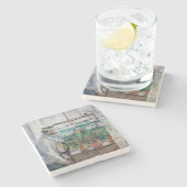 Dessous-de-verre En Pierre Berthe Morisot - Eugene Manet sur l'île de Wight (Côté)