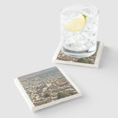 Dessous-de-verre En Pierre Bethlehem town, Marble Stone Coaster (Côté)