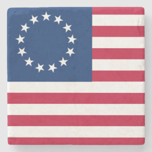 Dessous-de-verre En Pierre Betsy Ross Old Glory Drapeau Américain USA