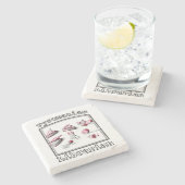 Dessous-de-verre En Pierre Bibliothécaire Pyromaniaque Ignier Ideas Livre (Côté)