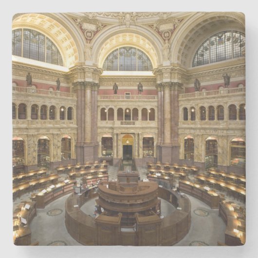 Dessous-de-verre En Pierre Bibliothèque du Congrès (Devant)