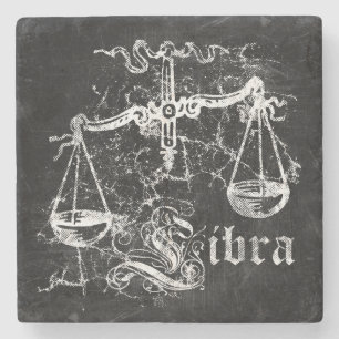 Dessous-de-verre En Pierre Bibliothèque Vintage Zodiac