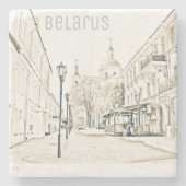 Dessous-de-verre En Pierre Biélorussie Vitebsk Cityscape Architecture (Devant)