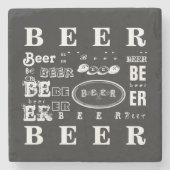 Dessous-de-verre En Pierre Bière (Devant)