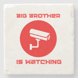 Dessous-de-verre En Pierre Big Brother regarde 1984 ingsoc