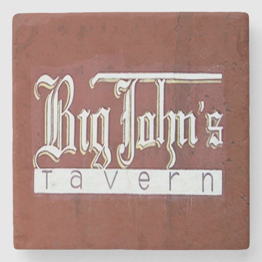 Dessous-de-verre En Pierre Big John's Tavern Charleston, SC. (Devant)