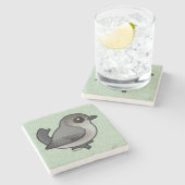 Dessous-de-verre En Pierre Birdorable Bushtit, course du Pacifique (Côté)