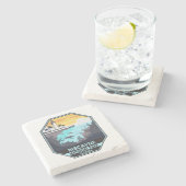 Dessous-de-verre En Pierre Biscayne National Park Florida Emblem (Côté)