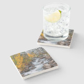 Dessous-de-verre En Pierre Bishop Creek, Californie (Côté)