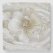 Dessous-de-verre En Pierre Blanc ivoire (Devant)