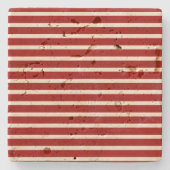 Dessous-de-verre En Pierre Blancs rouges (Devant)