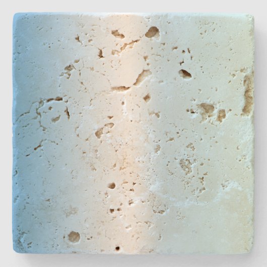 Dessous-de-verre En Pierre Bleu Blanc Ombre Grandes (Devant)