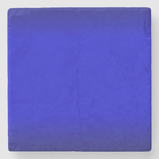 Dessous-de-verre En Pierre Bleu électrique solide (Devant)