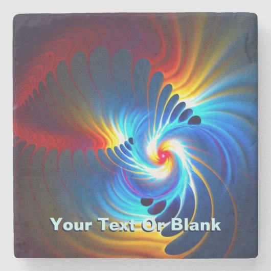 Dessous-de-verre En Pierre Bleu gravitationnel (Devant)