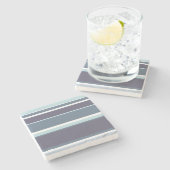 Dessous-de-verre En Pierre Bleu-gris (Côté)