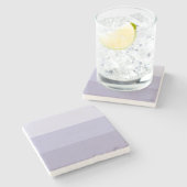 Dessous-de-verre En Pierre Bleu Ombre rayé (Côté)