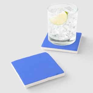 Dessous-de-verre En Pierre Bleu (RYB) (couleur solide)