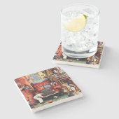 Dessous-de-verre En Pierre Bloc routier par Norman Rockwell (Côté)