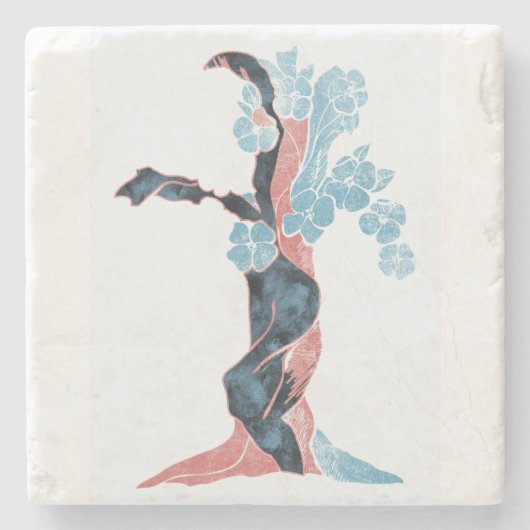 Dessous-de-verre En Pierre Blossom Arbre (Devant)