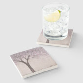 Dessous-de-verre En Pierre Blossom II (Côté)