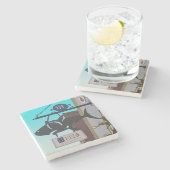 Dessous-de-verre En Pierre Blossom Restaurant Charleston, SC. (Côté)