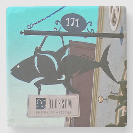 Dessous-de-verre En Pierre Blossom Restaurant Charleston, SC. (Devant)