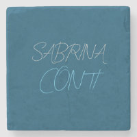 Blue Ajouter Nom Moderne Minimaliste Plain