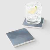 Dessous-de-verre En Pierre Blue coaster (Côté)