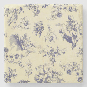 Dessous-de-verre En Pierre Blue Toile France Pays Cherub Motif